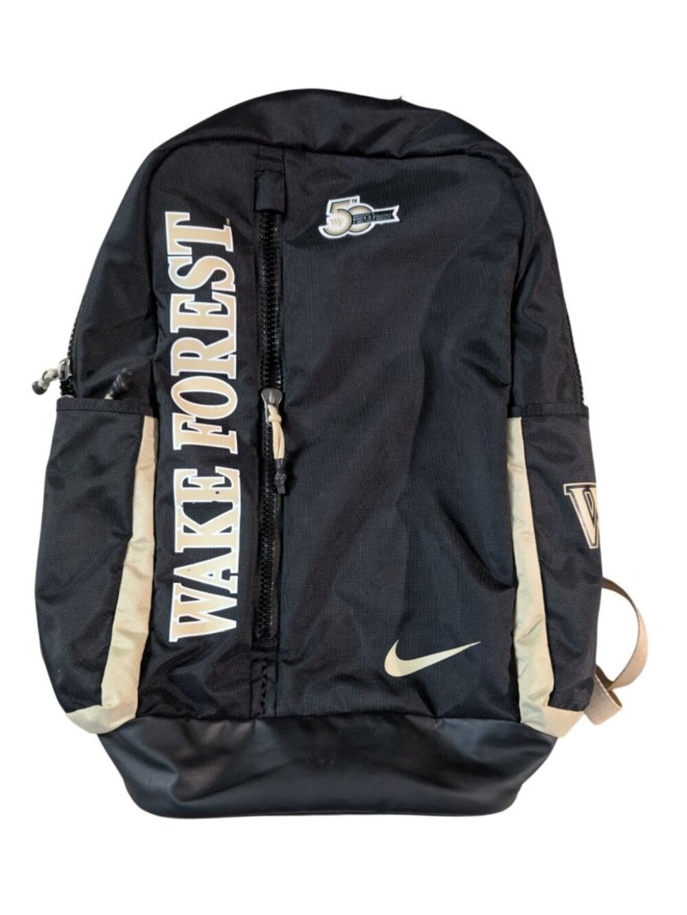 Nike Wake Forest Utility Backpack 50th Anniversary NCAA Laptop Bag Black